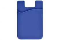 Silicone Cell Phone Wallet - Blue, LOT/100