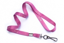 Pink Ribbon Lanyard with Swivel Hook - Lots/100