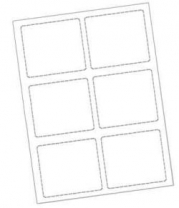 Blank Badge Inserts Size 3-7/8" x 2-5/8", 100 sheets per box