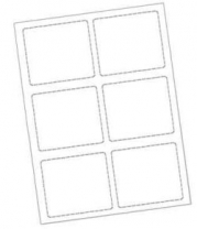 Blank Badge Inserts Size 3-7/8" x 2-5/8", 100 sheets per box