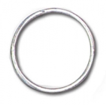 Round-Edge Split Ring, Nickel.  Lot/1000