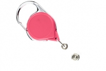 Carabiner Badge Reel with Clear Vinyl Strap - Lots/100