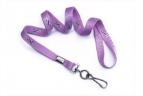 Purple Breast Cancer Awareness Lanyards - Lots/100