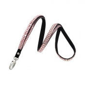 Pink Rhinestone Lanyard