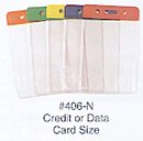 Color Top Visitor Badge Holders Vertical<BR>O.D. 2-5/8 x 4-1/4 - Lot/100