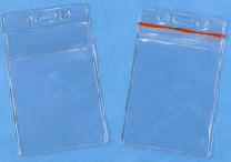 Flap Closure with Slots and Chain Holes O.D. 4-1/4 x 3-7/16 - Max Insert 3-7/8 x 2-5/8 - Lot/100