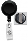 Badge Reel  w/ Clear Vinyl Strap & Belt Clip - 100 per pack