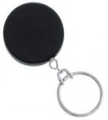 Heavy-Duty Black/Chrome Combo Belt Clip Key Reel, Lot/100