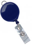 Billboard logo reel, round solid colored plastic badge reel. Lot/100