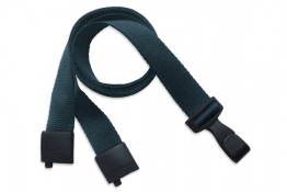 3/8 Inch Flat breakaway Earth Friendly lanyard w wide plastic hook