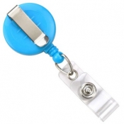Neon Blue Rhinestone Badge Reel