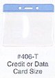 Color Top Visitor Badge Holders Horizontal<BR>O.D. 3-11/16 x 3-1/8 - Lot/100