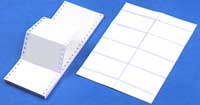 Continuous Pin Fed Inserts Size 3-1/2 x 2-1/4 - 500 pcs per box